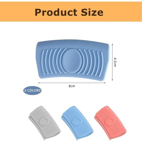Set di 6 presine in silicone per manici di pentole, presine antiscottatura (1/3)