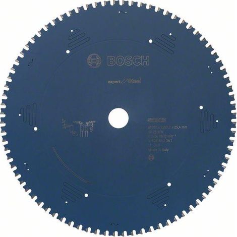 Bosch Accessories Expert for Steel 2608643061 Lama circolare 305 x 25.4 x 2.2 mm Numero di denti: 80 1 pz.
