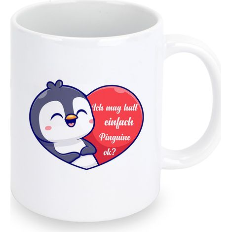 Tasse cadeau pingouin, cadeau de Noël pour meilleure amie, collègue, fille, fils, frère, sœur, pingouin, cadeau d'anniversaire, Nouvel An, Saint-Valentin, fête des mères, fête des pères, départ (blanc (1/5)