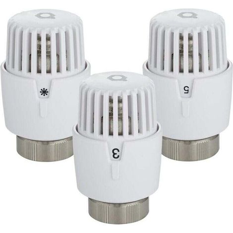1x Radiator thermostat with series - precise thermostatic head with integrated sensor, frost protection and versatile adjustment for threaded valves M30 x 1.5 (1/4)