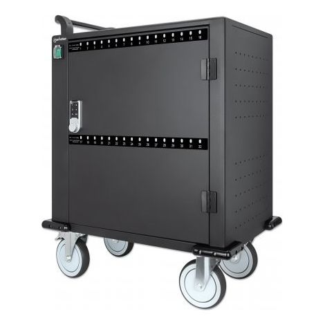 Manhattan 716000 carrito y armario de dispositivo portátil Carro de gestión y carga para dispositivos portátiles Negro (1/5)