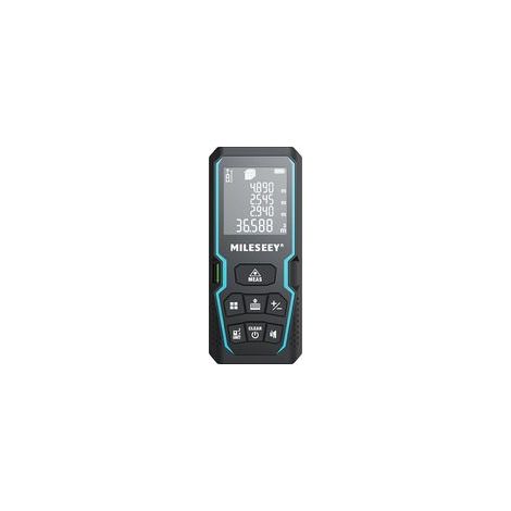 Télémètre laser numérique 50m – Précision ± 2mm – Écran LCD rétroéclairé – IP54 résistant à l'eau et à la poussière – Mesure de surface et volume - 165ft (1/4)