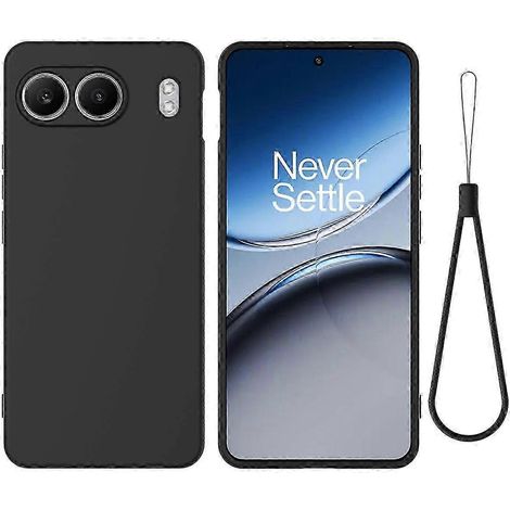 Coque en silicone liquide anti-rayures avec dragonne pour OnePlus Nord 4 - Verte (1/5)