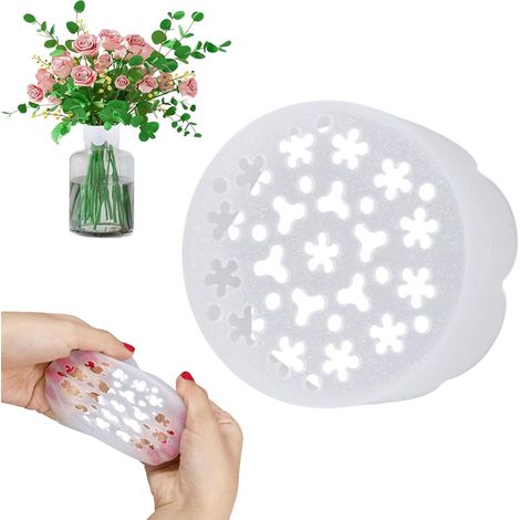 2pcs Grille Silicone Vase Fleurs, Flexible Support pour Tiges de Fleurs Réutilisable pour la Création Bouquets Décoration Intérieure et Mariage (1/5)