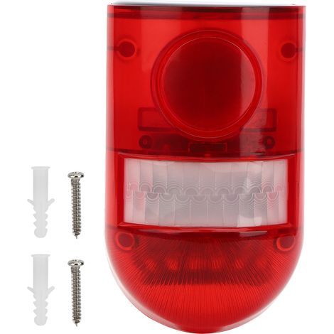 Lampe d'alarme solaire étanche avec détecteur de mouvement PIR - Sécurité pour jardin et ferme (1/5)