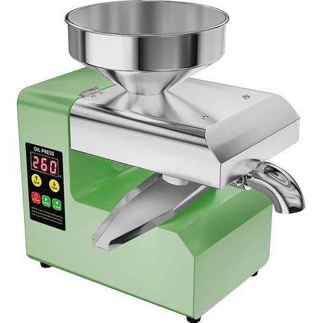 Prensa de aceite, temperatura regulable, diseño compacto, 220 V, UE (1/2)