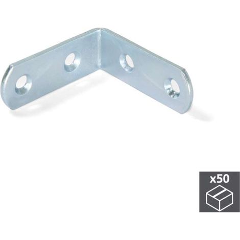 Emuca 50 squadre di unione per mobile 42 x 42 mm