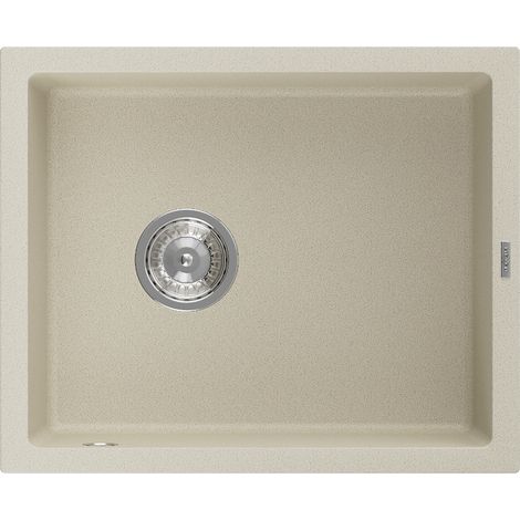 Mexen Pedro 1-Becken-Granit-Spüle 560 x 460 mm, Beige - 6508561000-69 (1/5)