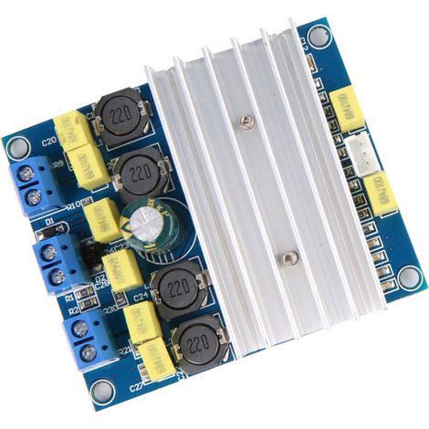 Carte d'amplificateur de puissance numérique haute puissance TDA7492 50W2/100W avec radiateur (1/5)