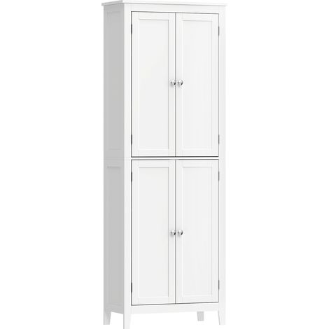 HOMCOM Mobile Bagno Alto 170 cm con Ripiani Regolabili (1/5)