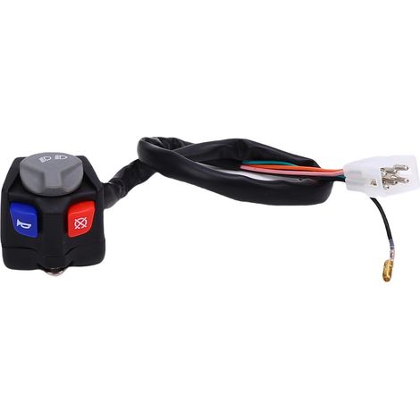 Interruttore clacson faro moto 7811-107-0000, comando manubrio multifunzionale integrato, ricambio per 125 EXC XC-W sinistro. (1/5)