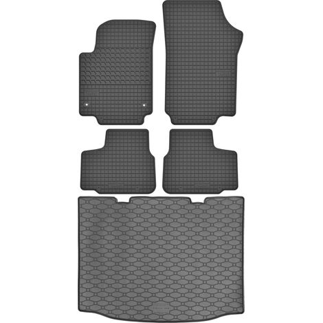 Ensemble de tapis de sol en caoutchouc pour Seat Mii Hatchback (2011-2019) + tapis de coffre (1/5)