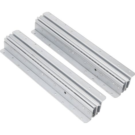 Paire de glissières de tiroir 40 pouces, course 1000-2250cm, charge 120kg, coulisse à roulement à billes, résistante à la rouille, fonctionnement fluide, rail de tirage extensible pour meuble, lot de (1/5)