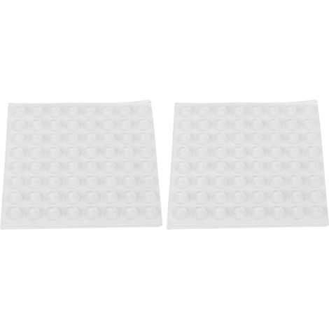 Coussinets auto-adhésifs en Silicone, 128 pièces, tapis de pied antidérapant Transparent, protecteurs ménagers 12x4mm (1/5)