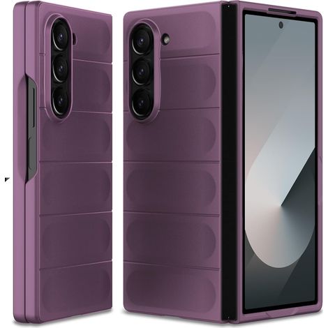Coque pour Samsung Galaxy Z Fold 6, Hard PC, Antichoc Anti-Rayures Bumper Protection Etui Housse Case Cover Galaxy Z Fold 6, Violet (1/5)