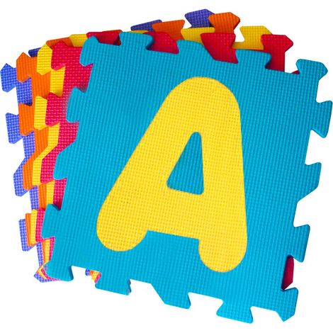 Tappeto Puzzle 5pz per Bambini Componibile Lettere Multicolore (1/3)