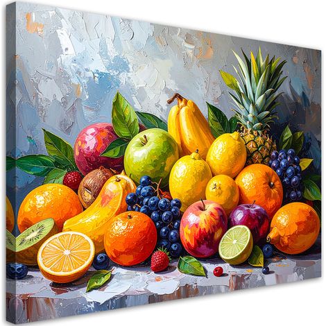 Tableau déco Fruits exotiques Nature morte 60x40 (1/4)