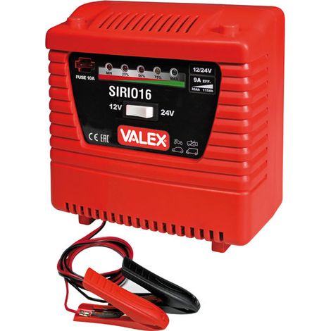 Caricabatterie sirio 16 valex per batterie 12v 24v auto moto 6a 1851112