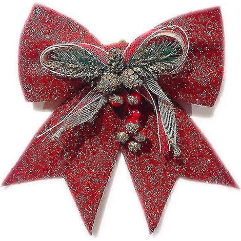 Nœuds décoratifs pour sapin de Noël, rubans et ornements pour sapin de Noël (1/5)