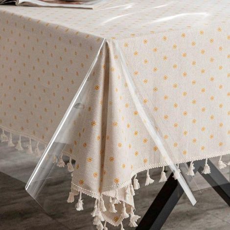 Tischfolie transparent abwaschbar, 0.13mm PVC, kratzfest, 180x140 cm