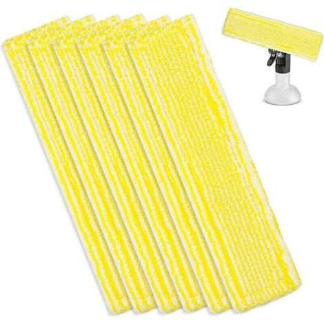 6 Pcs Chiffons de Nettoyage en Microfibre pour Karcher Bonnette Microfibre Lingette pour Lave Vitre Karcher WV2 WV5 WV6 Plus Premium pour Nettoyeur Vitre Aspirateur de Fenêtre Accessoires (1/4)
