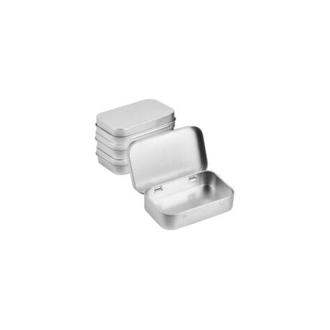 Mini Boîte de Rangement Portable en Métal, Boite Métal Argenté, Boîte de Rangement en Métal Argenté, Boîte de Rangement pour Bonbons, Clés, Boucles d'oreilles, Etc. (1/5)
