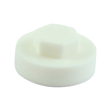 TIMCO Hex Head Cover Caps White - 19mm