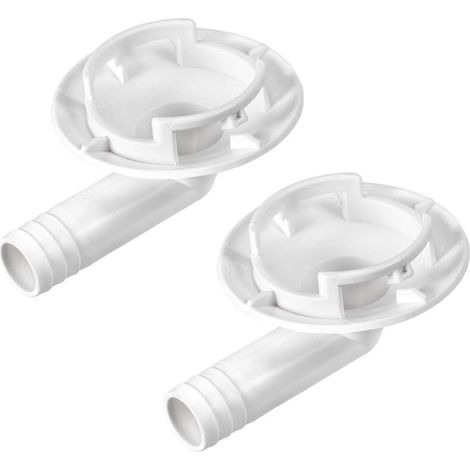 Raccordo a gomito per tubo di scarico dell'aria condizionata per unità mini-split e parti di unità AC da finestra da 40 mm, 2 pezzi