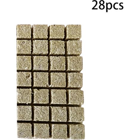 Filiyano-Blocs de culture multifonctionnels pour culture hors-sol, mini-base compressée pour culture hydroponique agricole, 28 pièces, 36 x 36 x 40 mm (1/5)