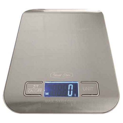 BILANCIA DIGITALE IDEAL STAR PIANA IN ACCIAIO INOX CapacitÃE 5 kg - IDEAL STAR