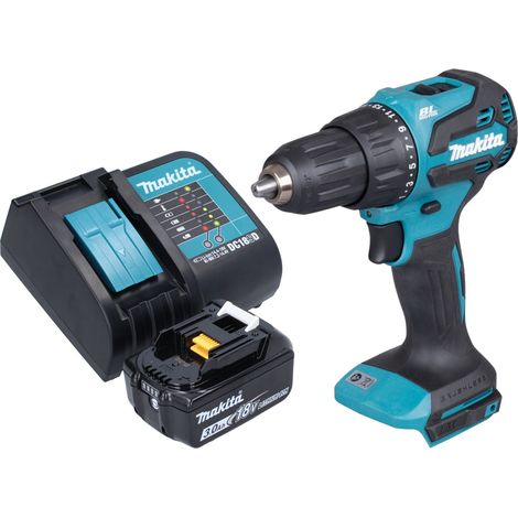 Taladro percutor con batería Makita DHP 490 SF1 18 V 65 Nm sin escobillas + 1 batería de 3,0 Ah + cargador (1/5)