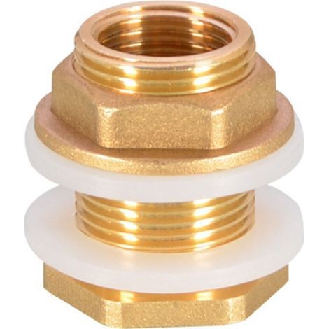 Stück G1/2 Messing-Wassertank-Schlauchanschluss-Adapter Wasserhahn-Regeneimer-Steckdose Messing-Tank-Steckdose für Wasserhahn-Regeneimer-Wassertank (1/4)