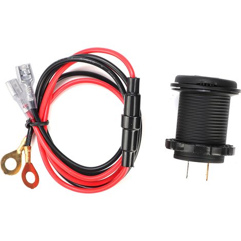 Chargeur USB étanche pour voiture, moto, bateau, 4,2 A, double ouverture, rouge, 12-24 V CC (1/5)