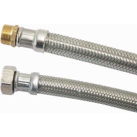 Flexible MÂLE-FEMELLE 30 cm Ø13 mm avec filetage MÂLE 20x27 / FEMELLE 20x27 (1/2)