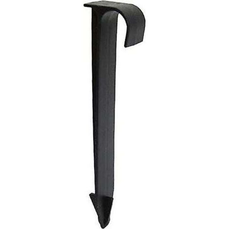 100Pcs Supports De Tuyau De Tube Dn16 Type C Enjeux Au Sol Pour Tuyauterie De Tuyau Pe Raccords D'Irrigation Par Gouttières Connecteurs D'Eau De Jardin (1/4)