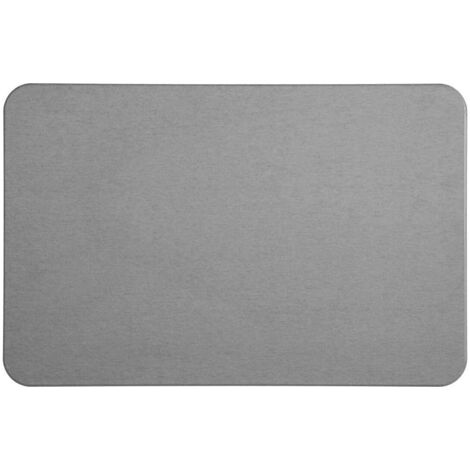 1 Tapis De Bain En Diatomite Gris Séchage Rapide Absorption Eau 39x60 Cm Pour Salle De Bain