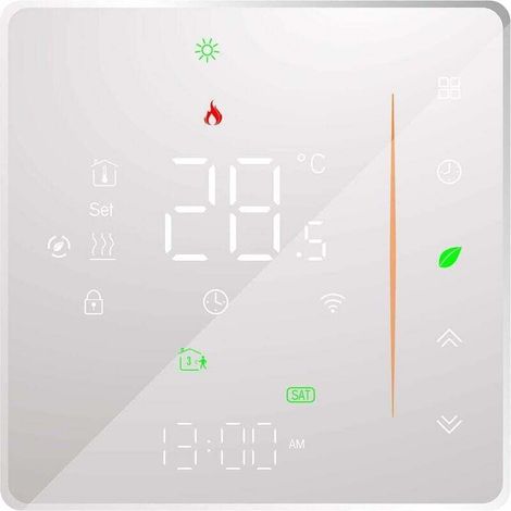 WiFi Thermostat - Underfloor Heating Thermostat - App Control Support - Voice Control Compatible with Alexa/Google Home - For Hot Water Preparation MUMU (1/4)
