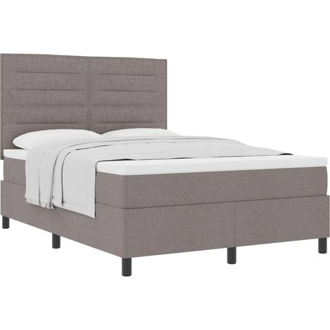 Maison Exclusive - Letto a molle con materasso Talpa 140 x 190 cm Tessuto