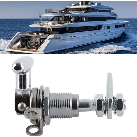 La serrure à poignée pliante en T avec un seul cylindre de verrouillage convient aux serrures de porte de cabine de camping-cars, de yachts, de véhicules de chantier, etc. (Référence : FC6342-2150) (1/5)