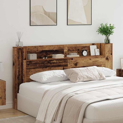 Cabecero Madera envejecida Madera de ingeniería