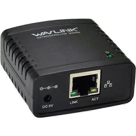 Serveur réseau USB 2.0 - WAVLINK, prise UE, connectivité haut débit (1/5)