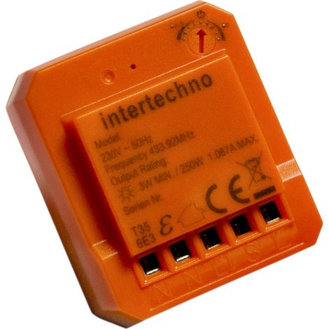 Intertechno Funk-Einbaudimmer ITD-251 bis 250 W Smart Home Dimmschalter