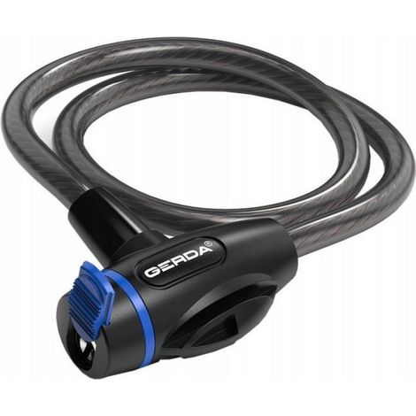 Fermeture Boucle - Câble Tressé 10 mm - Gaine PVC - Corps Rond - Pour Vélo Et Poussette - 1 Pièce