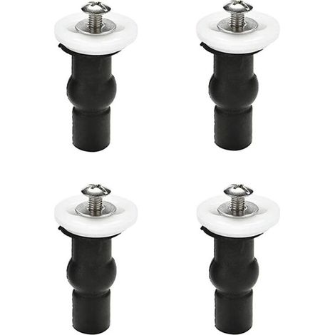 2 Paire Abattant WC Fixations Charnières Store Charnières Trou de Fixation Extensible Caoutchouc Vis Écrous Rondelle de Réglage (1/5)