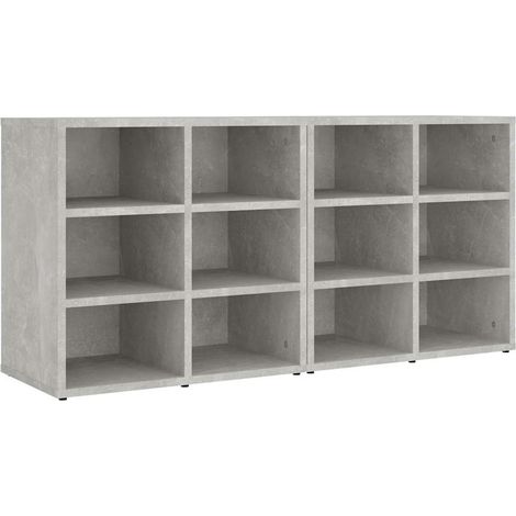 Maison Exclusive - Zapateros 2 uds color gris hormigón 52,5x30x50