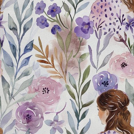 Tela Oxford decorativa para exteriores - Motivo Femenino  DX10002 (1/5)
