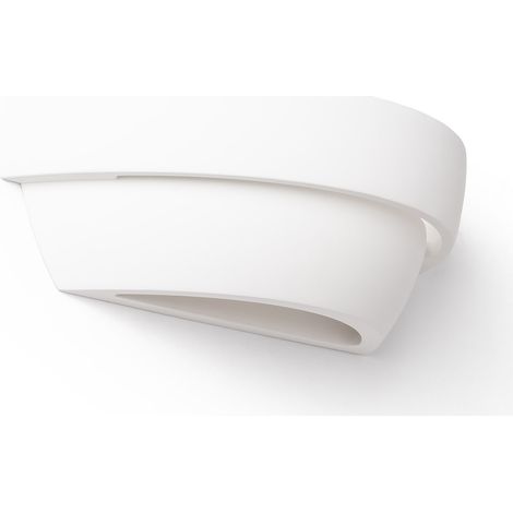 Aplique de Pared Yeso Riben Blanco (1/4)