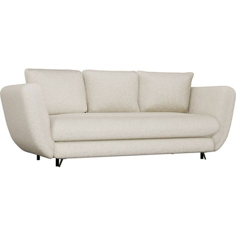 SOFA SARIS beige schwarzer Fuß