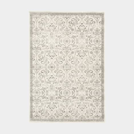 Tapis à motif floral oriental - Arabesque - Écru - 120 x 170 cm (1/5)