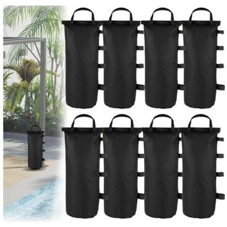 Set mit 8 beschwerten Taschen für Gartenpavillons, 20 x 50 cm, aus 600D Oxford-Gewebe. (1/5)
